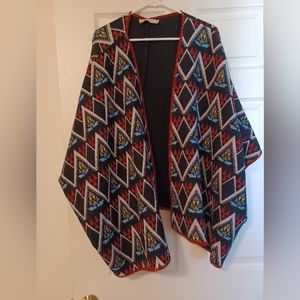Flying Tomato Womens Size L Abstract Open Style Colorful Kimono